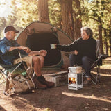 Foldable Camping Wood Burning Stove with Grill, Camp Stove Collapsible Backpacking Survival Stove 23320873