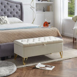 Upholstered storage rectangular bench for Entryway Bench,Bedroom end of Bed bench foot of the W2082P176730