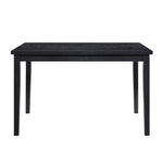 ZUN Black Finish Dining Table Casual Style Dining Room Wooden Furniture 1pc Modern Dinette B011125790