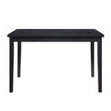 ZUN Black Finish Dining Table Casual Style Dining Room Wooden Furniture 1pc Modern Dinette B011125790