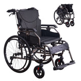 Aluminium multi-functional manual wheelchair. Hand brake. 24-inch quick detachable wheel. One-button W3121P298948