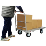 Platform Truck Industrial Flat Dolly Cart with Wheels - Heavy Duty 24 x 48 Cart - 2000lb Capacity W46577218