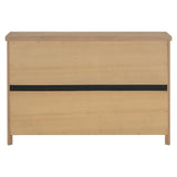 U_STYLE 4-Door Storage Sideboard with Adjustable Shelves and Retro Atimon Handles ,Ample N711P218615D