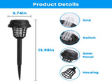 Outdoor Solar Bug Elimination Torches UV Light & White Light, 532 V Grid, IPX 73712379