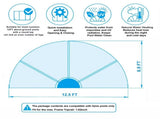 12 Foot Round Multifunctional All Weather Cover Pool Dome Enclosure for Outdoor Pools, Compatible 05357598