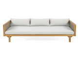 CLAREMONT 3 SEATER DAYBED WITH RATTAN ARMS N770P205570L