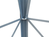 8FT Weather Resistant Yard Garden Windmill Gray & Red 43774607