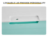 75gal 280L Outdoor Garden Plastic Storage Deck Box Chest Tools Cushions Toys Lockable Seat 33688203