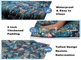 Outdoor Bench Cushion, 60 20 4 Inch, Tufted Waterproof Swing Cushion with Ties, for Patio Bench 89877957