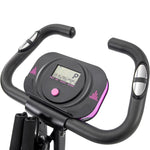 ZUN Folding Exercise Bike, Fitness Upright and Recumbent X-Bike with 16-Level Adjustable Resistance, Arm 37870100