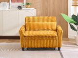 orange comfortable chair for Small apartment Bedroom space Balcony Small sofa bed Lazy Small sofa W6295P549833