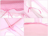 Foldable Princess Play Castle Tent for Girls, Large Space Playhouse with Breathable Mesh Doors, 29697047
