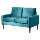 54" Velvet Sofa for Small Spaces, Modern Army Green Fabric Couch with Plush Comfort, Compact Living 62712295