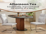 Dining chair set modern leather imitation soft cushion dining chair, with soft cushion 31912882