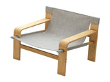 Detachable and washable Oak Accent Chair Wide Armrest Mid-Century Lounge Chair Linen Fabric Armchair W2336P251804