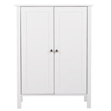 ZUN FCH Double Doors Bathroom Cabinet White 37641969