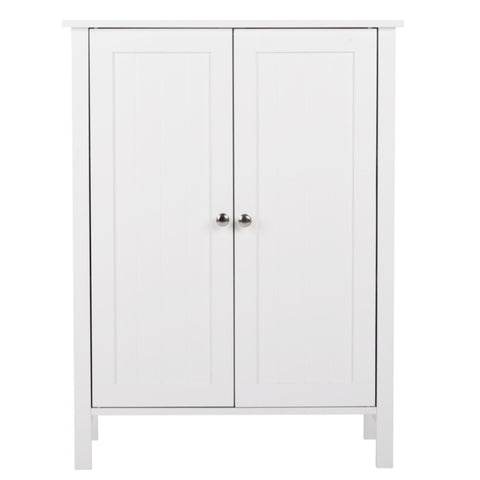 ZUN FCH Double Doors Bathroom Cabinet White 37641969