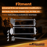 Weld-On Parallel 4 Link Suspension Kit for Rat Car Air Ride 24'' Pan Hard Bar 60728325