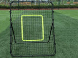 Professional Galvanized Steel Pipe Rebound Soccer/Baseball Goal Black 09423191