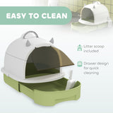 ZUN Cat Litter Box、Cat Litter Box Enclosure 48783239