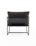 2 Chairs in 1 Box, Upholstered hanging armchair with arm pocket metal frame, crushed foam cushions W1901126482