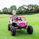 ZUN ride on car, kids electric UTV car, 2 Seat Ride On Car for Kids,12V Ride On UTV Toy,4WD Electric Car W1760P155527