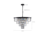 (Same as W1340P188542/L5007-600-B) 24" Contemporary Crystal Moderns Crystal Ceiling W1340P189317