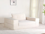 Compression Human Dog Sofa Bed for Adult & Pets,Modern Floor Couch With Pillow for Living Room 97371751