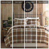 Full/Queen Classic Quilting Soft and Cozy Microfiber Solid Reverse Down Alternative Comforter Set B035100462