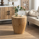 21.06"Vintage Style Bucket Shaped Coffee Table for Office, Dining Room and Living Room W75770649