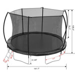 ZUN 12FT Trampoline , Trampoline for Kids and Adults with Enclosure Net and W285P233603