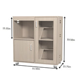Guinea Pig Cages,4-Tier Hamster Cage Wood with Storage Cabinet, House for Rat Chinchilla, Openable W1850P168633