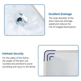 Bathroom Sink Rectangle Deep Bowl Pure White Porcelain Ceramic Lavatory Vanity Sink Basin with W122552094