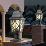Outdoor Post Lights Lamp Post Light Fixture, Waterproof Aluminum Housing with Glass, Fence Post Deck W2714P218506