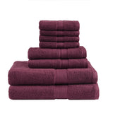 ZUN 100% Cotton 8 Piece Antimicrobial Towel Set B03599357