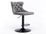 Swivel Velvetstools Adjusatble Seat Height from 25-33 Inch,17.7 inch base, Modern Upholstered W1143P324533