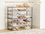Farmhouse 3 Tier Shoe Rack, Gray, 30" W x 12" D x 18" H 53570635