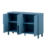 TREXM 4-Door Buffet Cabinet with Storage, Wood Sideboard Cabinet with Unique Arc Handles and N715P264916M
