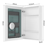 20'' W x 30'' H Surface Frameless Mirror Medicine Beveled Mirror Edges Bathroom Medicine W2287P251071
