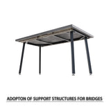 55.12-70.87" expandable rectangular dining table that can accommodate 4-6 people, equipped with 6 PU 94332350