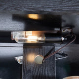 Curio Display Cabinet, Antique Display Cabinet with Glass Doors Adjustable Shelves for Collectibles W2275P300144