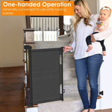 61in Wide Retractable Safety Gate - Adjustable for Doorways, Stairs & Patios - One-Hand Lock/Unlock, 53550805