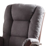 Grey and Cherry Glider Chair with Ottoman B062P182694