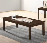 ZUN Walnut / Brown Color Elegant 3pc Coffee Table Set 1x Coffee Table and 2x End Tables Living Room B011P237497