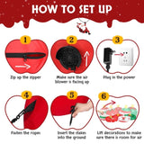 6.9 FT Lighted Christmas Inflatable Decoration, Inflatable Five Christmas Balls, Funny Blow Up Yard 92958187