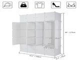 20 Cube Organizer Stackable Plastic Cube Storage Shelves Design Multifunctional Modular Closet 09173751