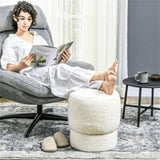 Round Ottoman, Upholstered Foot Stool 90348441