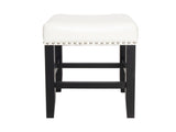 26-inch Backless Warm-toned ivory Leather Counter Stool 74493.00IVR