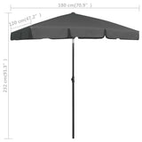 ZUN Outdoor beach umbrella 72275803