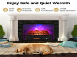 26 Inch Smart Electric Fireplace Log Set - Alexa/Google Compatible, 5 Flame Colors & 1500W Heater 85716401